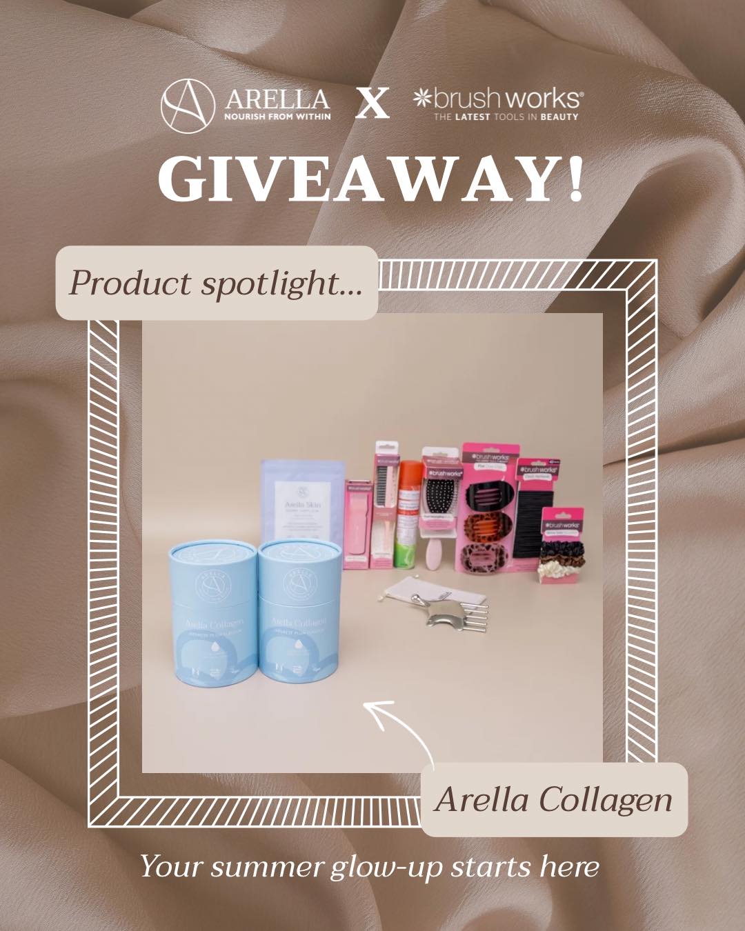 Arella Launches Summer Hair And Skin Wellness Giveaway With Brushworks