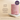 Pink cylindrical tub of Arella Pause liquid menopause support, displayed on a light stone plinth against a warm beige background with product text and a Get Gloss Wellness Awards 2026 finalist badge.